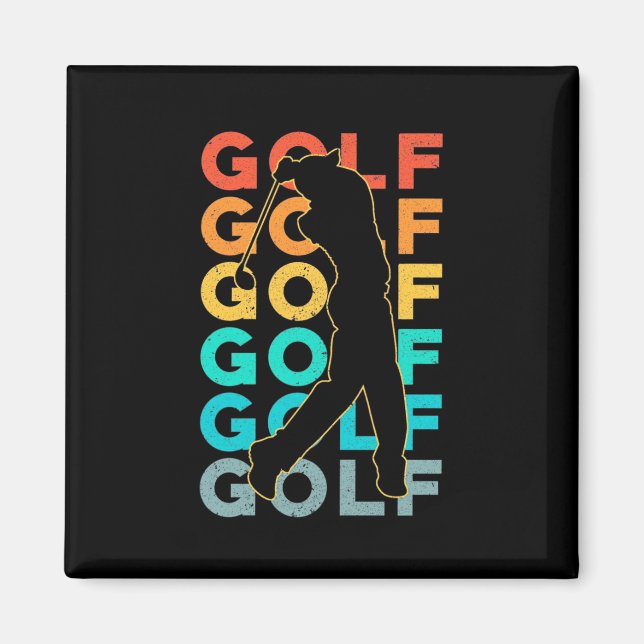Imã Golfer Retro (Frente)
