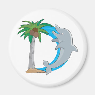 Imã Golfinho animal do alfabeto