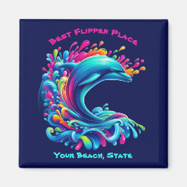 Imã Golfinho Colorido