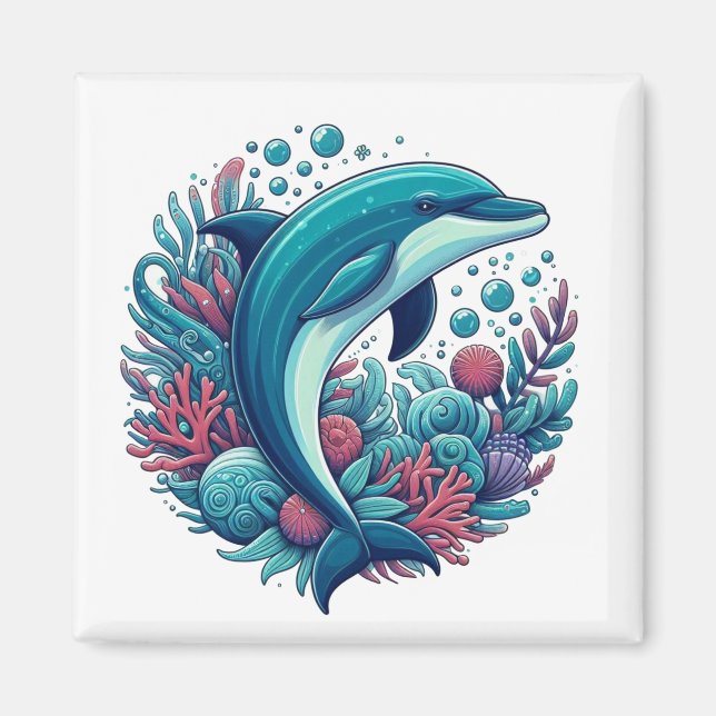 Imã Golfinho-costeiro/náutico (Frente)