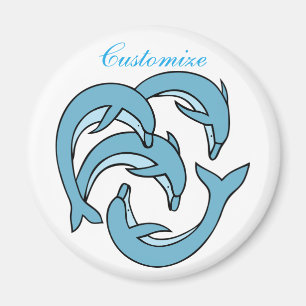 Imã Golfinhos Azuis circulando Thunder_Cove