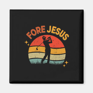 Imã Golfo Cristão Jesus Retro 70s Golfe Religioso