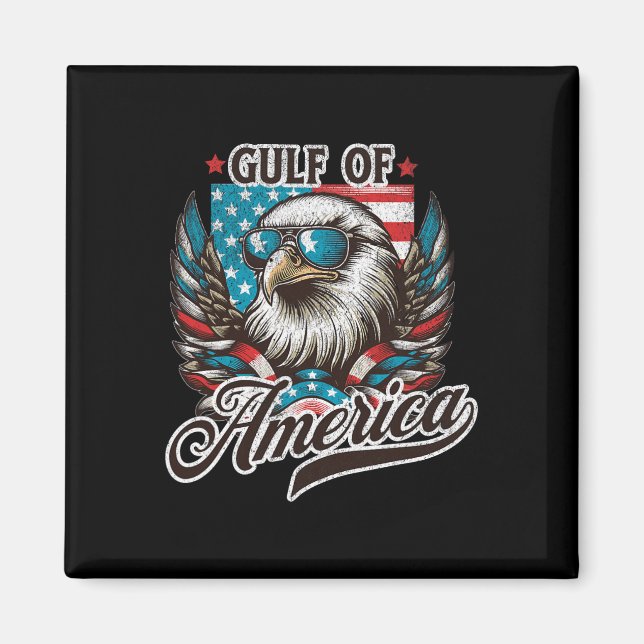 Imã Golfo Da América Americana Funny Usa Eagle (Frente)