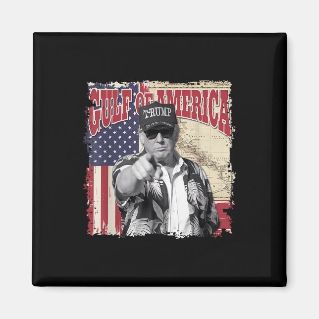 Imã Golfo Da América Dos Eua Trump Saudação Do Patrio (Frente)
