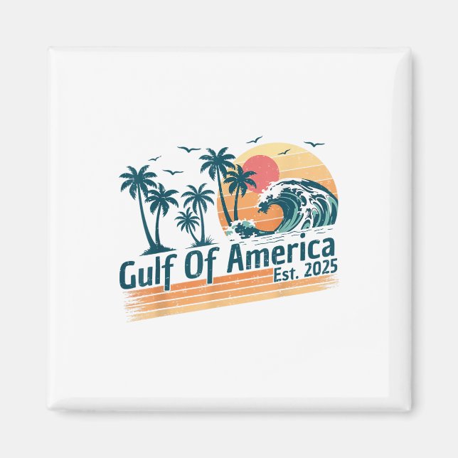 Imã Golfo De Bandeira Americano 2025 (Frente)