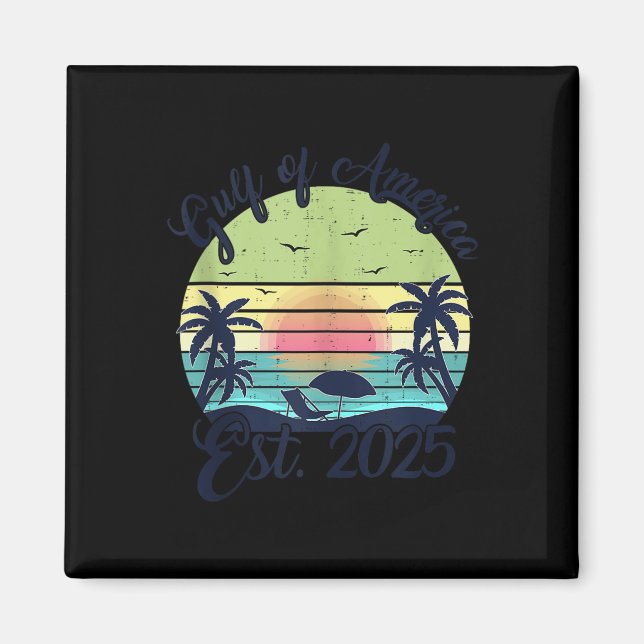 Imã Golfo De Bandeira Americano 2025 (Frente)