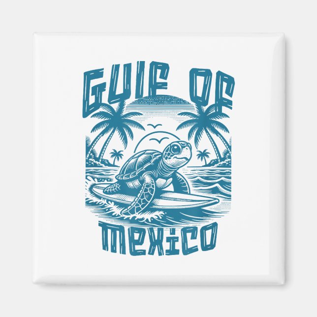 Imã Golfo De Retro-Verão Do México (Frente)