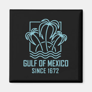 Imã Golfo Do México Desde 1672 Retro Vintage Sunset