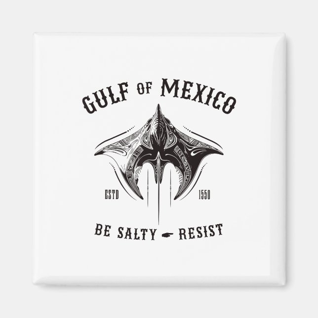 Imã Golfo Do México É Salgado E Resiste Tribyl Manta R (Frente)