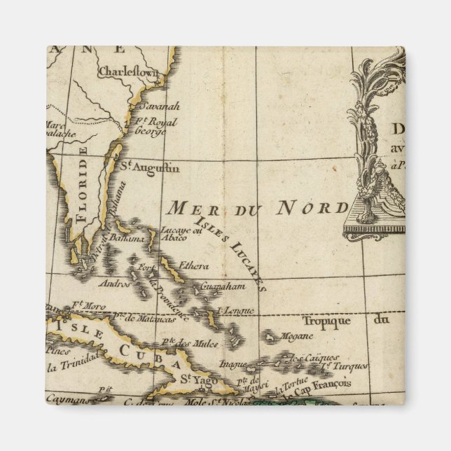 Imã Golfo do México, Ilhas Caribes (Frente)