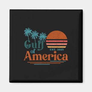 Imã Golfo Dos Eua América 2025 Bandeira Americana Méxi
