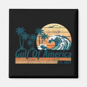 Imã Golfo Dos Eua América Leste 2025 Retro Vintage Bea