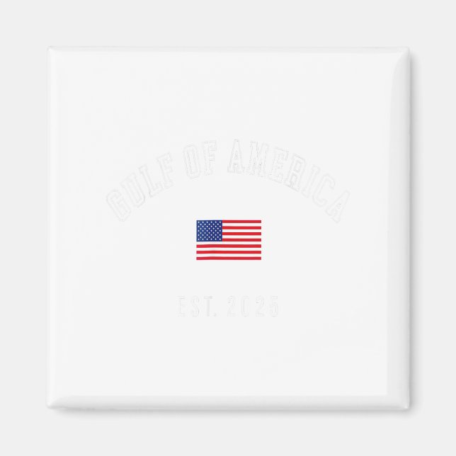 Imã Golfo Retro Da América Est 2025 U.A. Flag M (Frente)