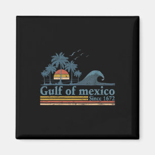 Imã Golfo Retro Do México Desde 1672 Praia Do Golfo Do