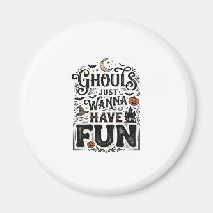 Imã Golos só Querem se Divertir no Halloween Vetor Des