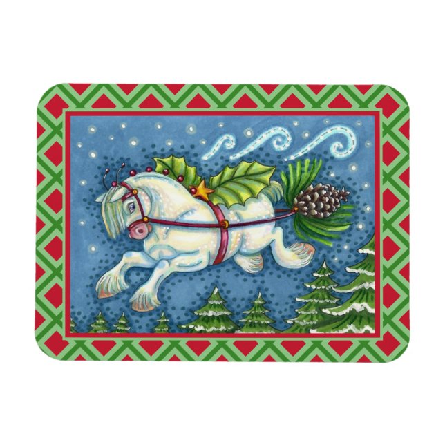 ÍMÃ GOLPE DE NATAL PULLING PINECONE SLEIGH (Horizontal)