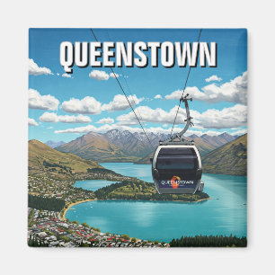 Imã Gondola em Queenstown Nova Zelândia Viagem