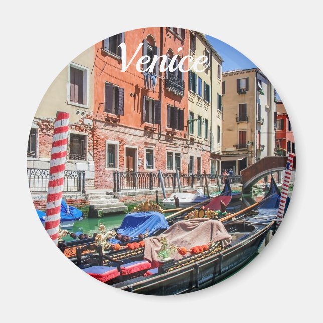 Imã Gôndola tradicional no Magneto de Veneza (Frente)