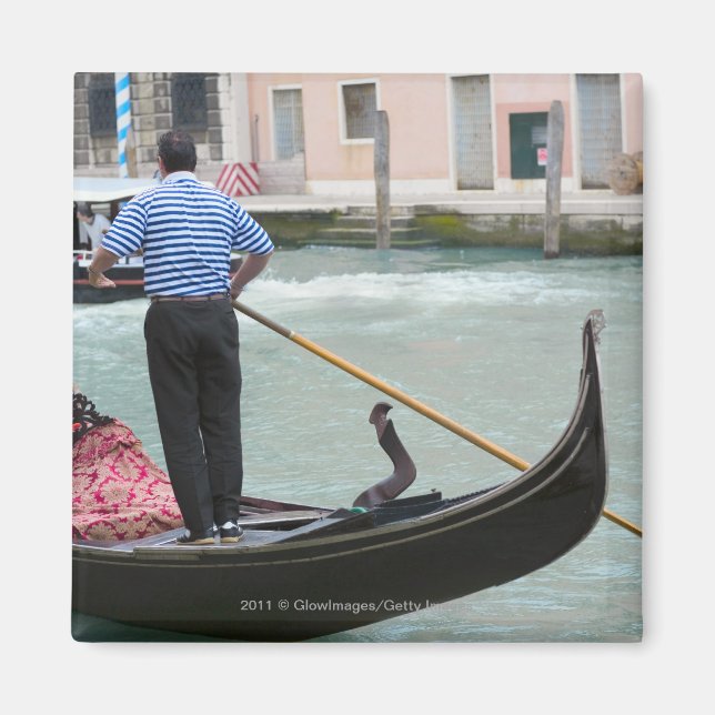 Imã Gondolas no canal de Veneza (Frente)