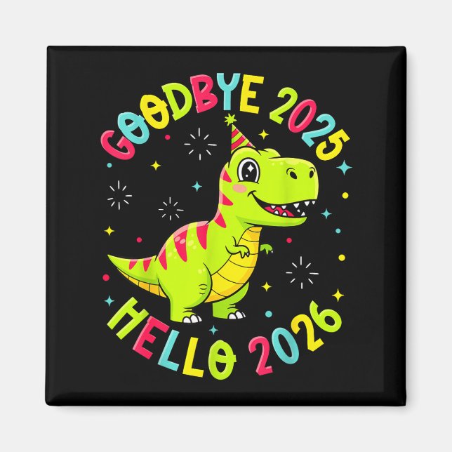 Imã Goodbye 2025 Hello 2026 Happy New Year 2026 Nye Cu (Frente)