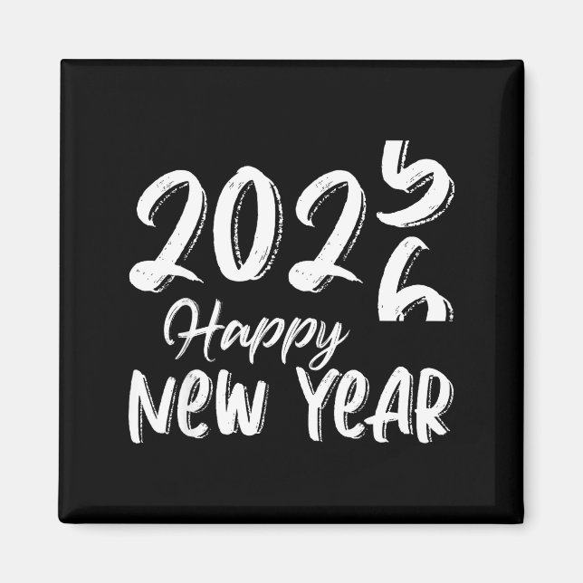 Imã Goodbye 2025 Hello 2026 Happy New Year New Years E (Frente)