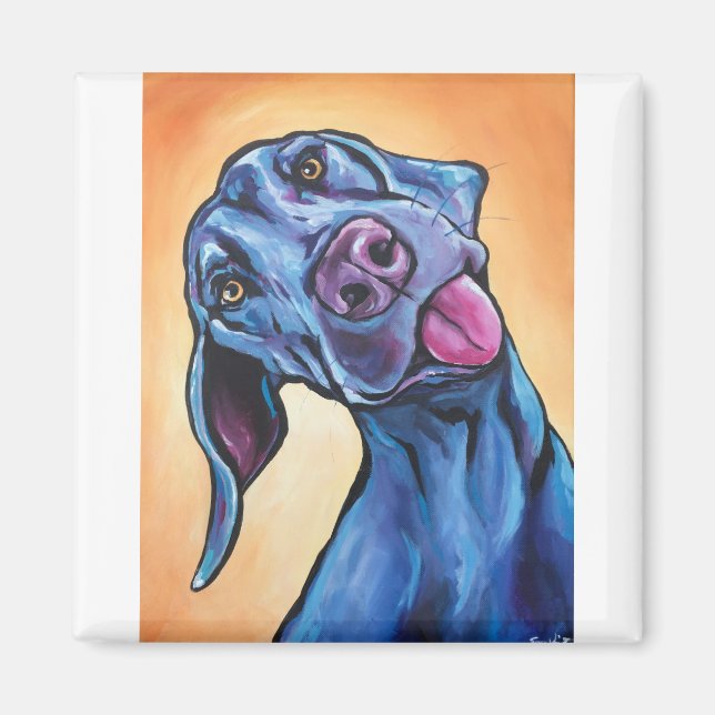 Imã Goofy Weimaraner (Frente)
