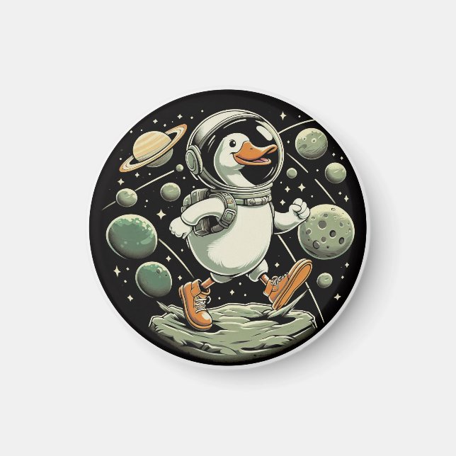Imã "Goose in Space" Magnet (Frente)