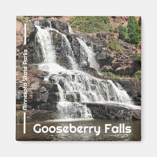 Imã Gooseberry Falls State Park Magnet (Frente)