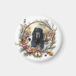 Imã Gordon Setter Alegria de Natal – Arte Canina Sazon