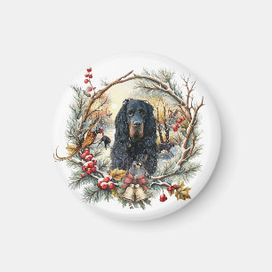 Imã Gordon Setter Alegria de Natal – Arte Canina Sazon