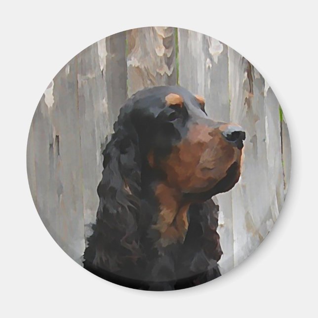 Imã Gordon Setter Painting Magnet (Frente)
