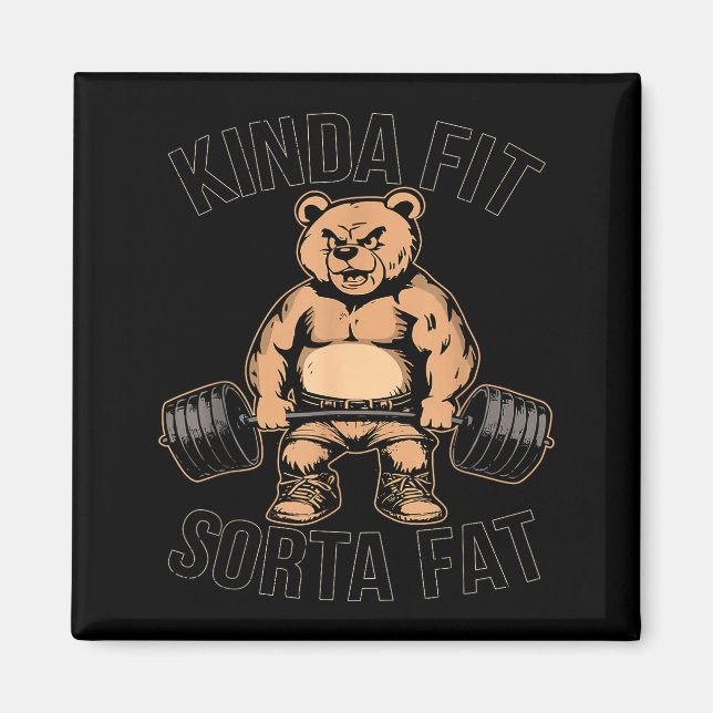 Imã GORDURA Sorta Ajustado - Engraçado Levantamento de (Frente)