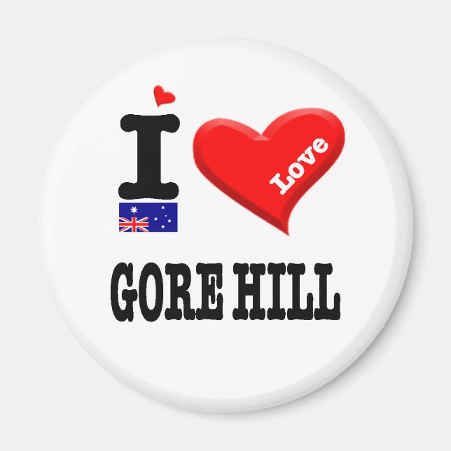 Imã GORE HILL - I Love (Frente)
