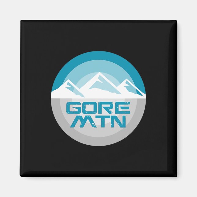 Imã Gore Mountain Ny Graphic Snowboard Ski T (Frente)