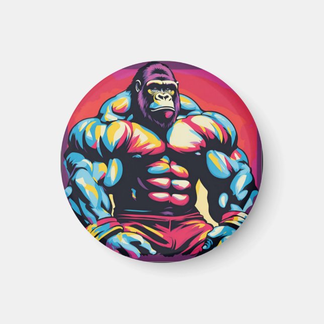 Imã Gorilla Bodybuilder Lifter Pop (Frente)
