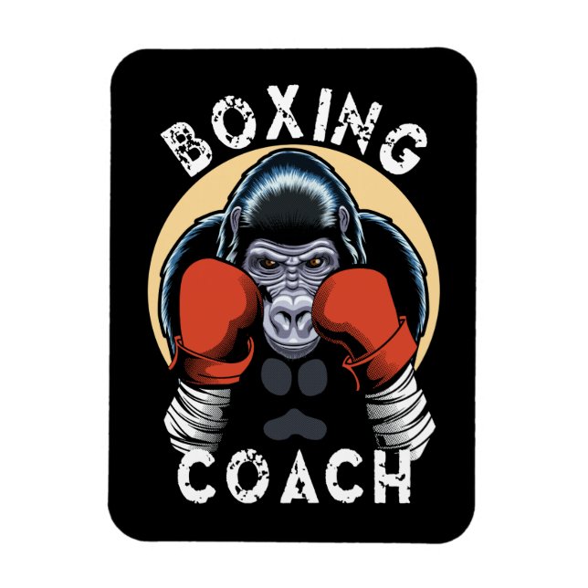 Ímã Gorilla Boxing Coach - Treinador de Esportes (Vertical)