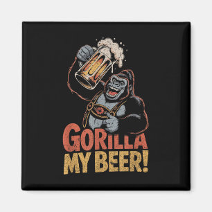 Imã Gorilla My Beny Engraçado Ape Caneca de cerveja Pa