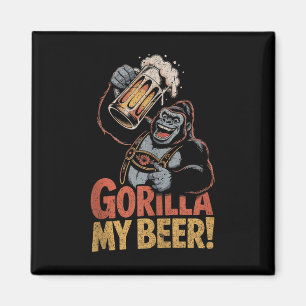 Imã Gorilla My Beny Funny Ape Caneca de cerveja Party