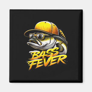 Imã Gorra de Caminhoneiro Amarela de Peixe Febre Byss
