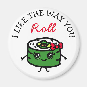 Imã Gosto do jeito que você toca Comida de Sushi Engr