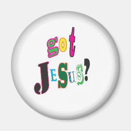 Imã Got Jesus Holy Spirit Black Oval Abstract