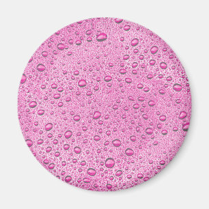 Imã Gotas de água rosa quente