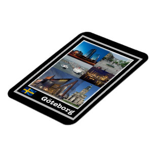 Ímã Göteborg - Sweden - Mosaic -