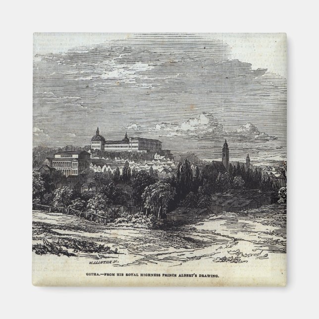 Imã Gotha, gravada por W.J. Linton (Frente)