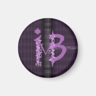 Imã Gótico de Xadrez personalizada Ivy and Bat