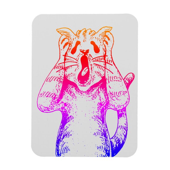 ÍMÃ GÓTICO HORROR CAT DRAMA, ALGUÉM MOVEU CAIXA DE LIT (Vertical)