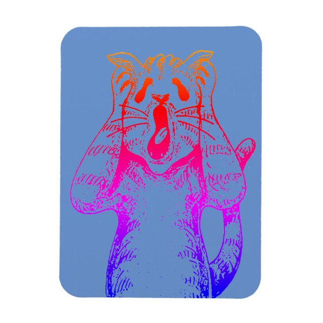 ÍMÃ GÓTICO HORROR CAT DRAMA, ALGUÉM MOVEU CAIXA DE LIT (Vertical)