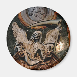 Imã Gótico Skelton Ala do Halloween