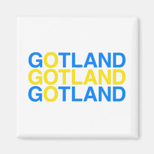 Imã GOTLAND — Bandeira sueca