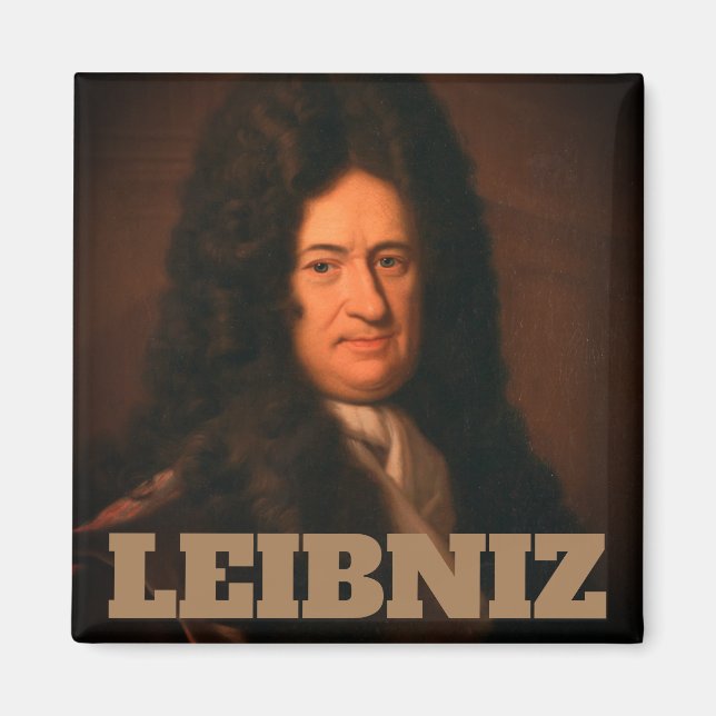 Imã Gottfried Wilhelm Leibniz (c. 1695) Magnet (Frente)
